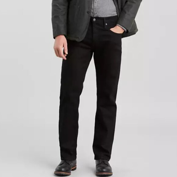 NWT Levi's Men's 559 Relaxed Straight Fit Jean Black Stretch 36W x 30L - Picture 1 of 10
